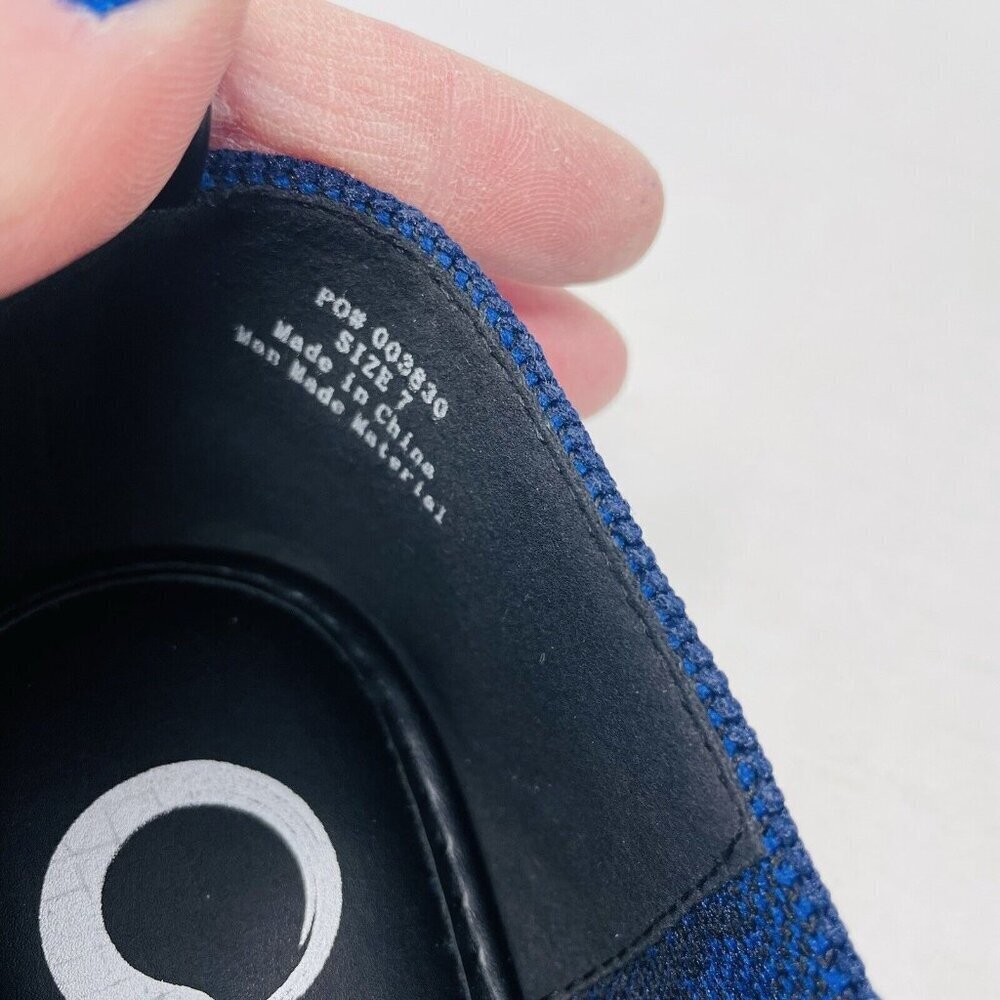 Journee Collection Womens Size 7 Comfort Foam Karise Knit Ballet Flats in Blue - Picture 8 of 9